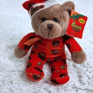 NWT REESES candy Red and Brown small Teddy Bear